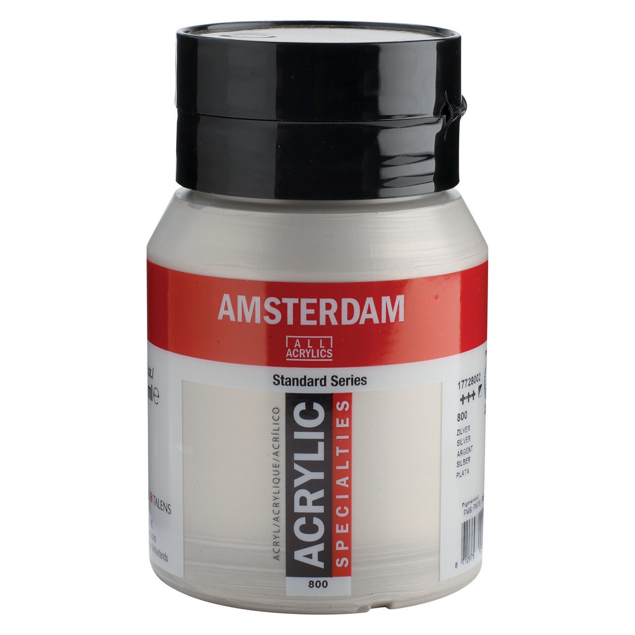 Amsterdam Standard Series Acrylic Paint, 500ml, Silver
